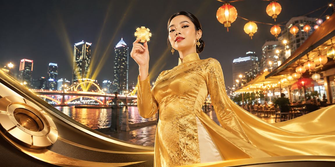 Người phụ nữ mặc áo dài tại Đà Nẵng tham gia chương trình VIP bonus trực tuyến