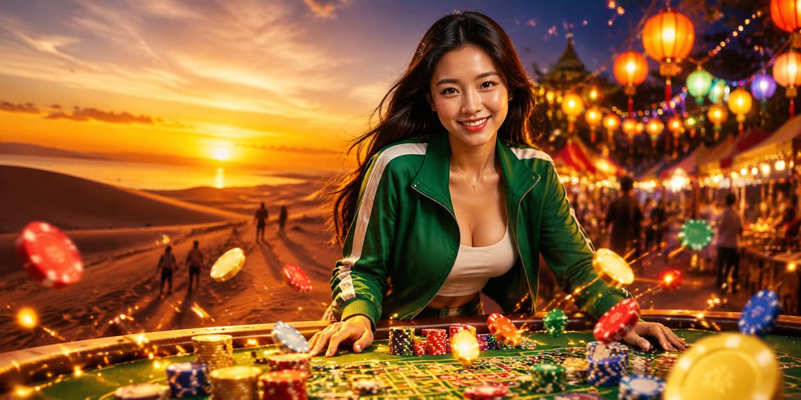Người chơi xổ số tại chợ đêm Mũi Né kiểm tra kết quả trên điện thoại